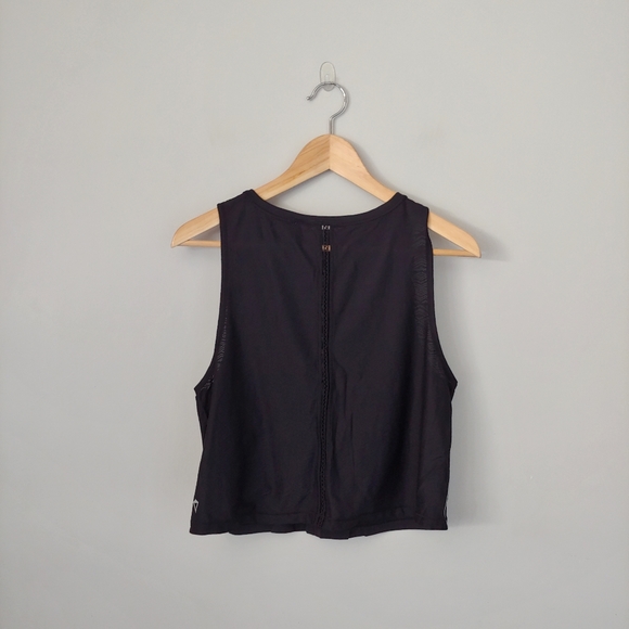 Lululemon Ivivva Hit the Heat Tank Top Cropped Black Size 14 Girls - Picture 5 of 15